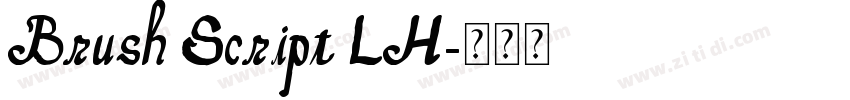 Brush Script LH字体转换